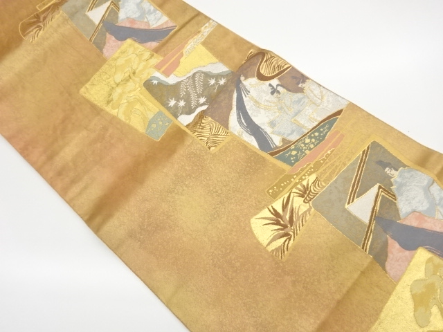JAPANESE FUKURO OBI / WOVEN SHIKISHI PATTERN